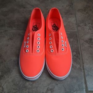 Vans Authentic LoPro Neon Coral Shoes Size 7